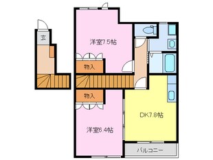 エバープレイスⅢの物件間取画像